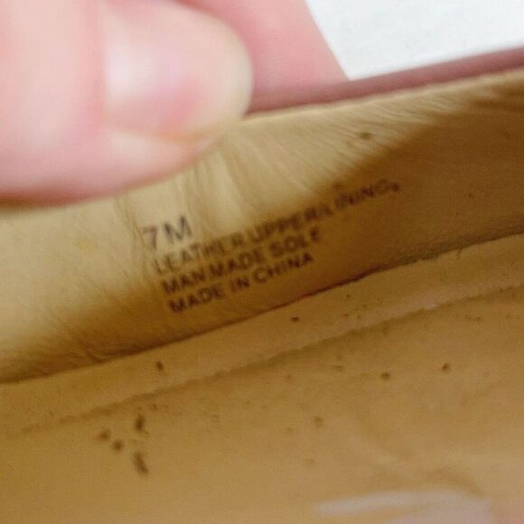 Nurture Dusty Rose Pink Leather Ballet Flats Bow Size 7 Balletcore Coquette - Picture 6 of 10